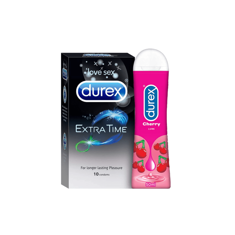 Durex Extra Time with Cherry Lube Gel