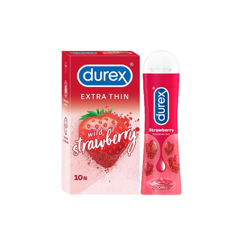 Durex Strawberry Flavored Combo Pack
