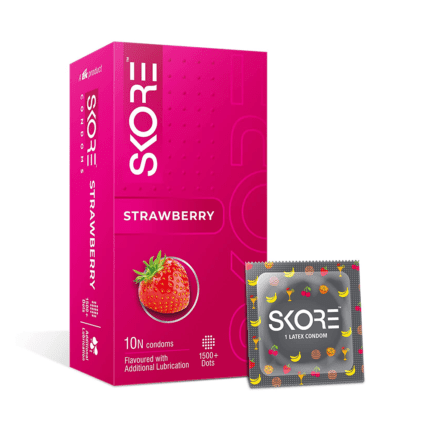 Skore Strawberry Flavoured Condoms
