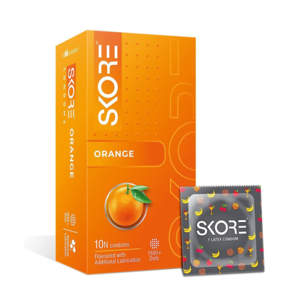 Skore Orange Flavoured condoms