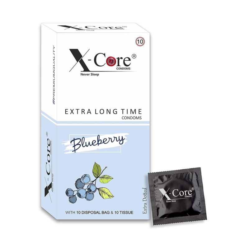 X-Core Blueberry Flavoured Condoms