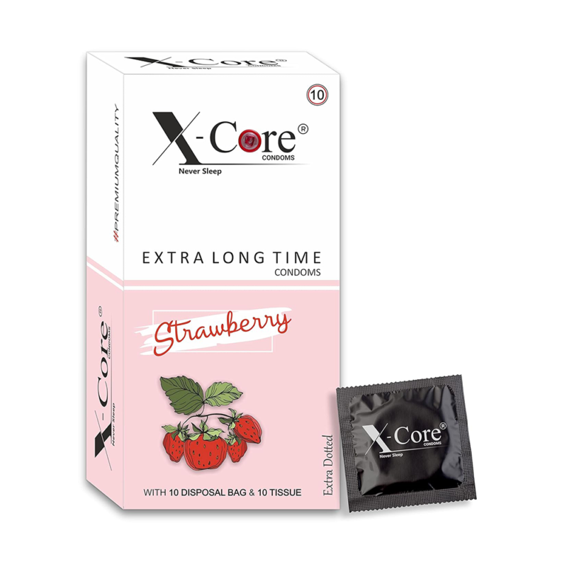 X-Core Strawberry Flavoured Condoms
