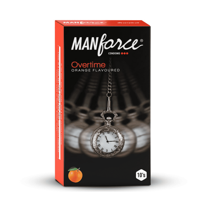Manforce Overtime Orange Flavoured Condoms